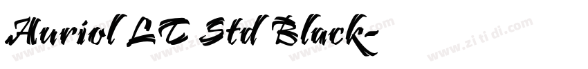 Auriol LT Std Black字体转换